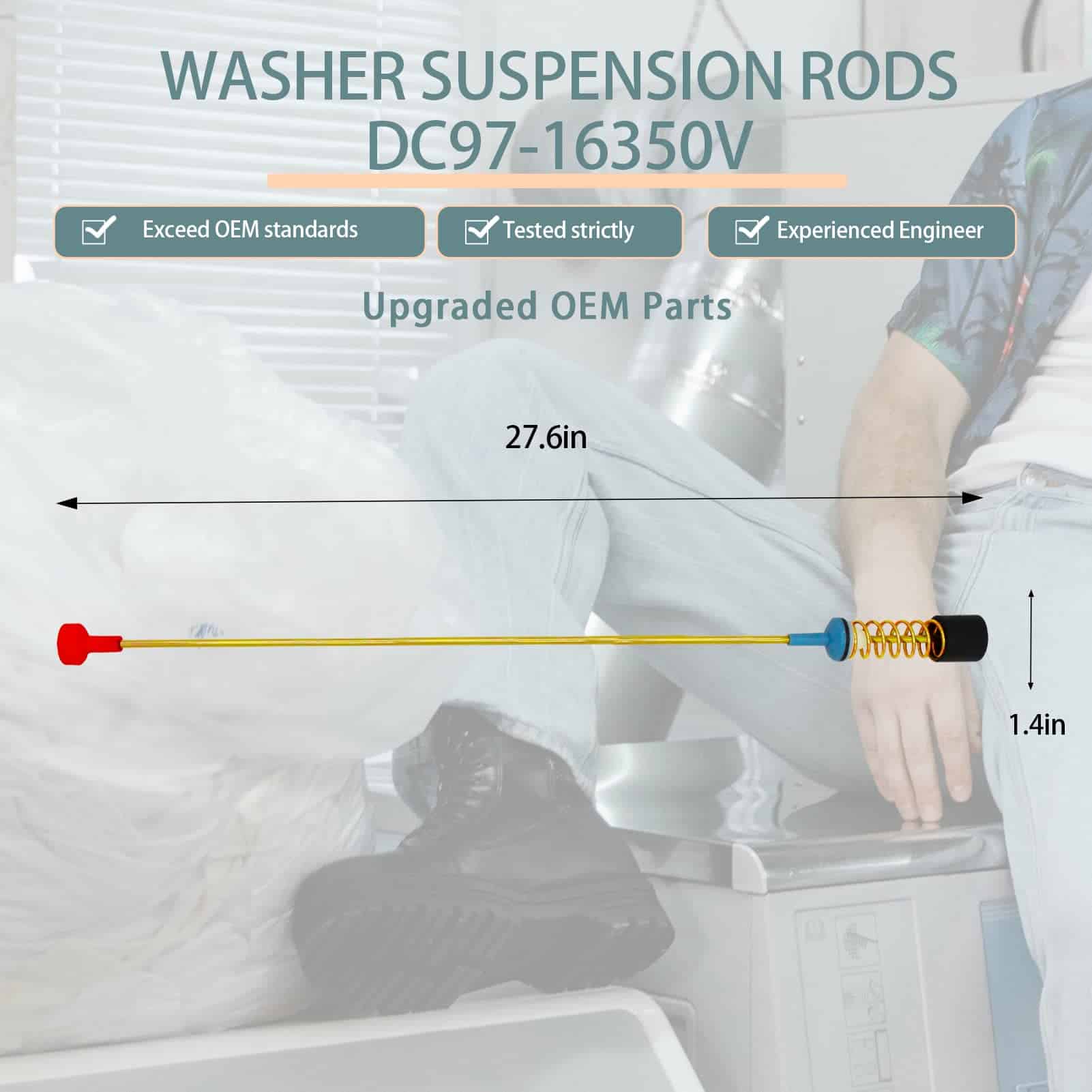 2024 Upgrade DC97-16350V Juego de 4 Varillas de Suspensión - Imagen 6