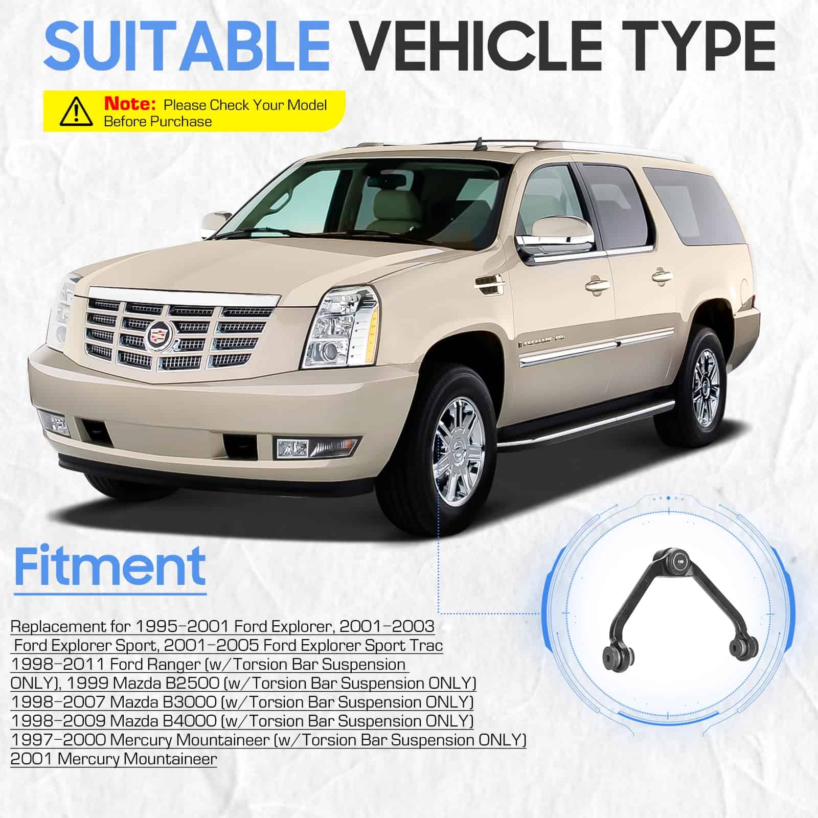 Brazos de control superiores delanteros con Baleros - Imagen 3