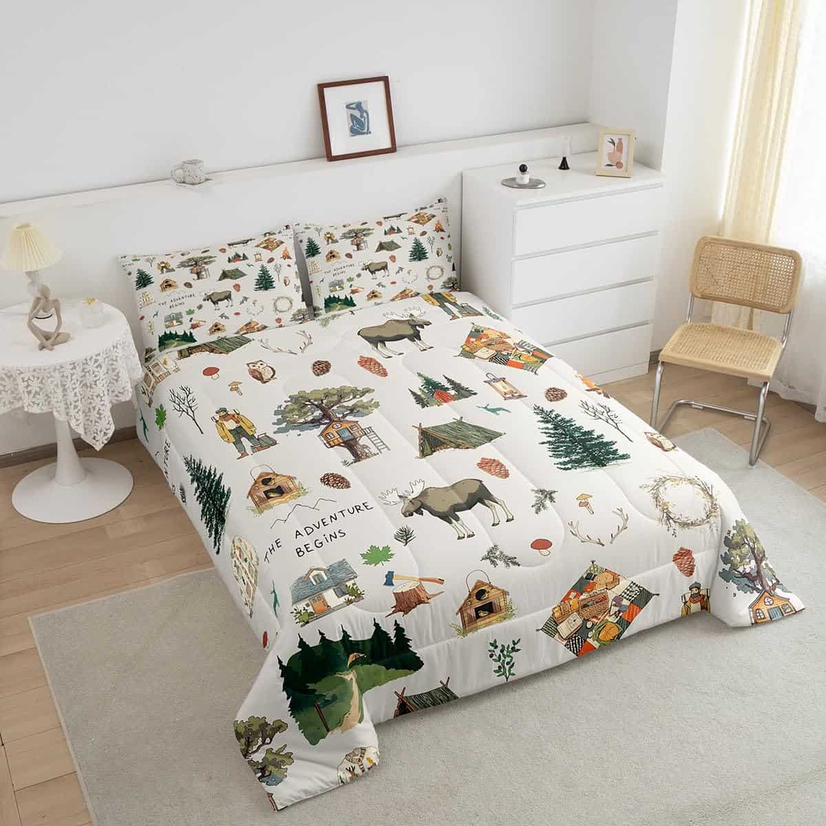 Juego de edredón cómodo Homewish Cartoon Camper tamaño - Imagen 4