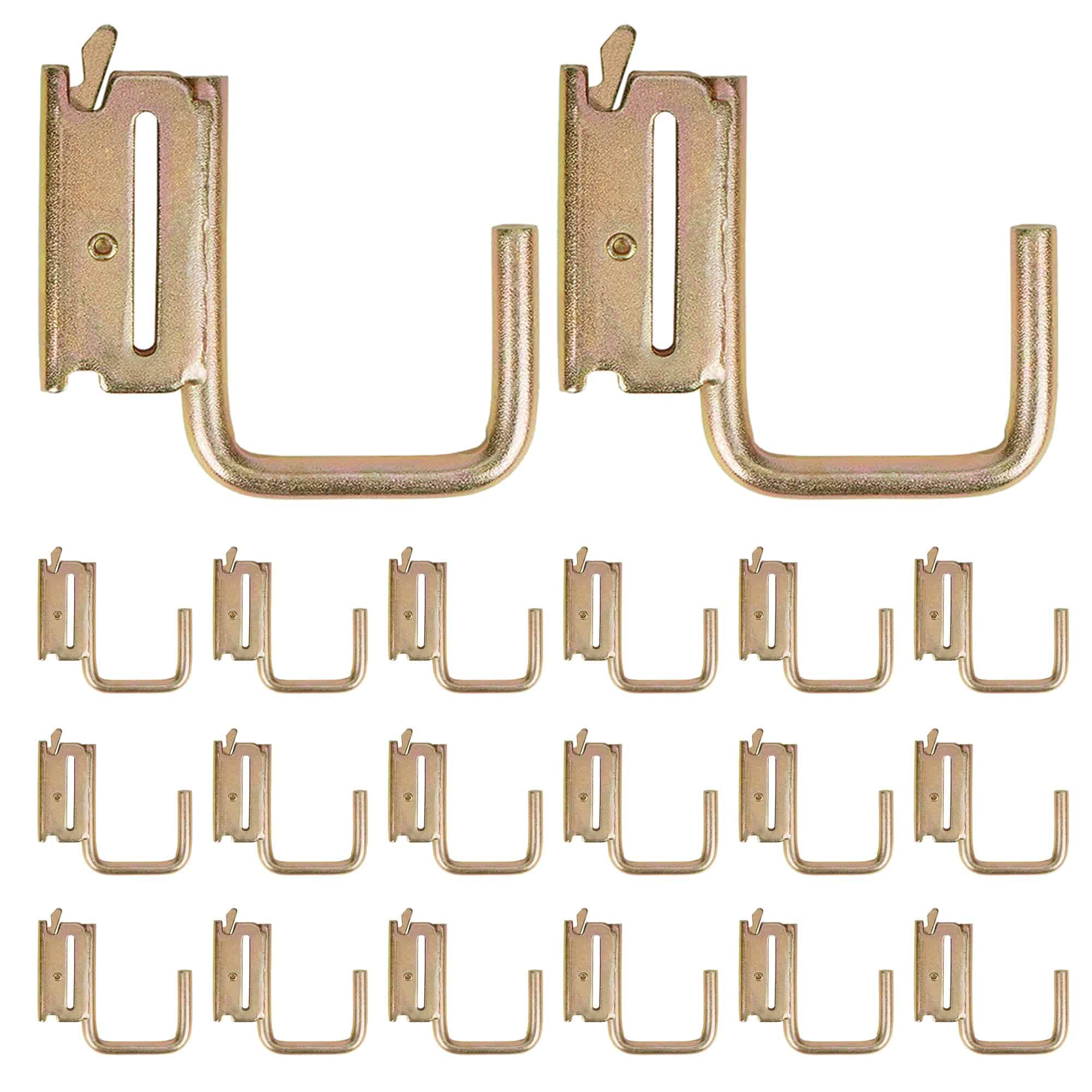 lukar 20 Pack Ganchos E Track, 2" Ganchos en J E-Track,