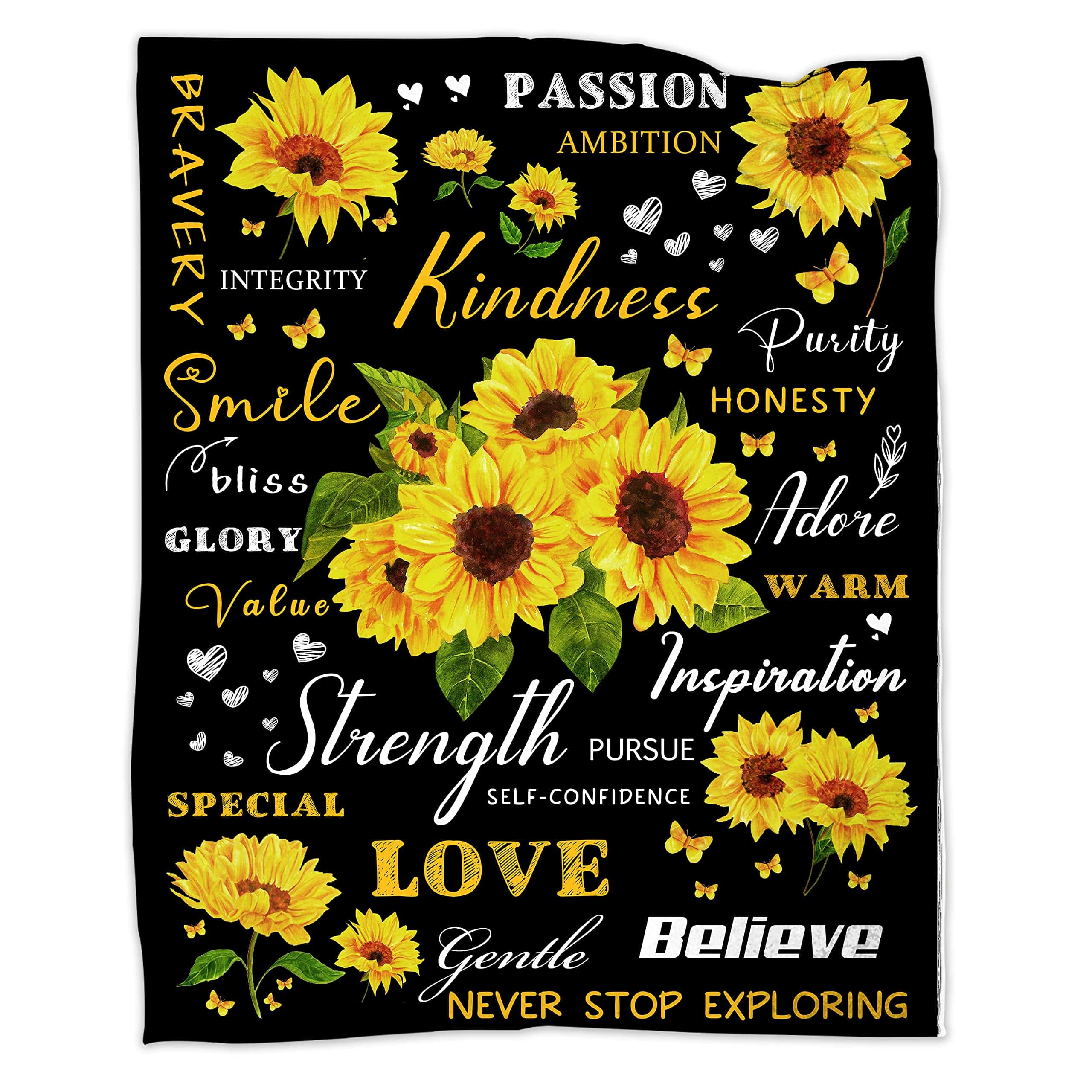 Cobija de Girasol para Mujeres, Cobija de 60''x80'' con