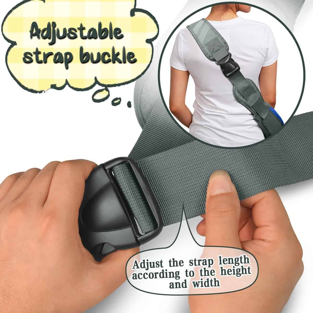 AOFOOK Dog Sling Carrier Anti - Pinch Hair Adjustable - Imagen 6