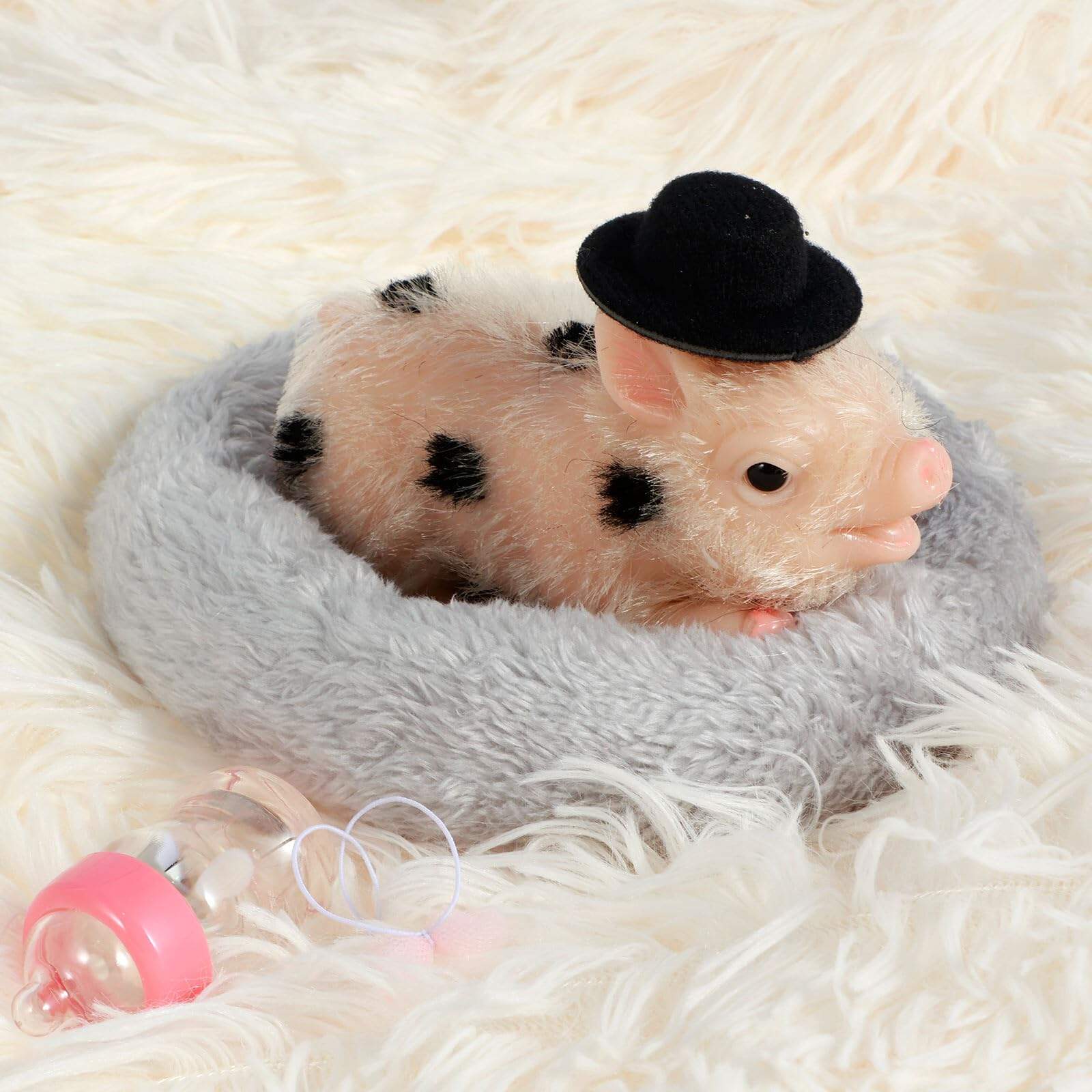 Eummy Set de Mini Figuras de Cerdito de Silicona, Juguete - Imagen 6