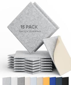 Berlai 15 Pack Paneles Acústicos Autoadhesivos de Espuma