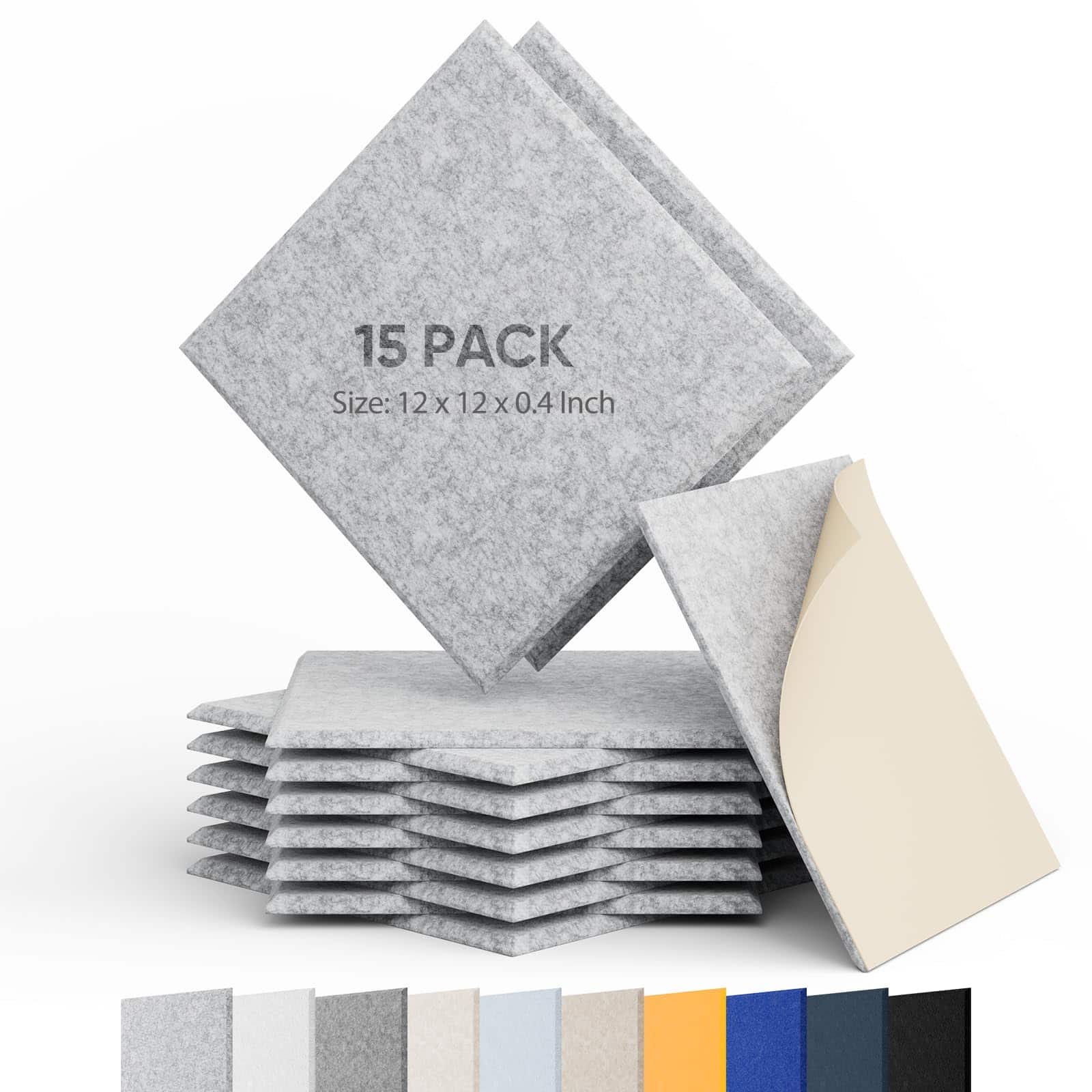 Berlai 15 Pack Paneles Acústicos Autoadhesivos de Espuma