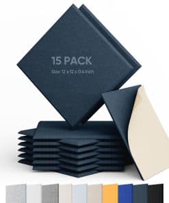 Paquete de 15 Paneles Acústicos -l Oscuro)