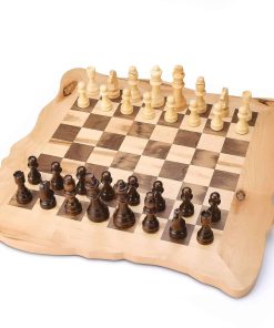 Tablero de Ajedrez de Madera VAMSLOVE Set Grande (Área de