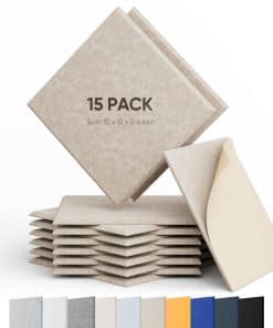 Paquete de 15 Paneles Acústicos Berlai -l Oscuro)