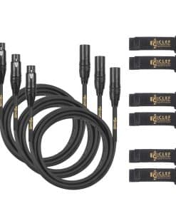Cable XLR Clef Audio Labs, 10 Pies [Paquete de 3]