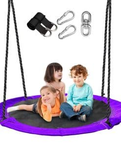 Columpio de árbol en forma de platillo de 43 -Azul