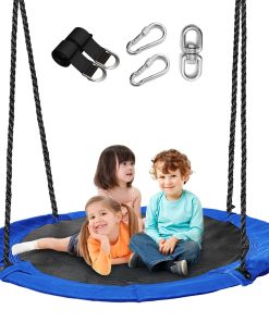 Columpio de árbol en forma de platillo de 43 -Morado