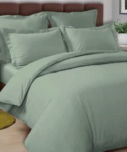 Juego de Funda Nórdica Queen de Algodón -Sea Foam