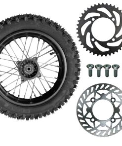 Rueda Trasera de 12" Disco de Freno Rin 80/100-12 Llanta