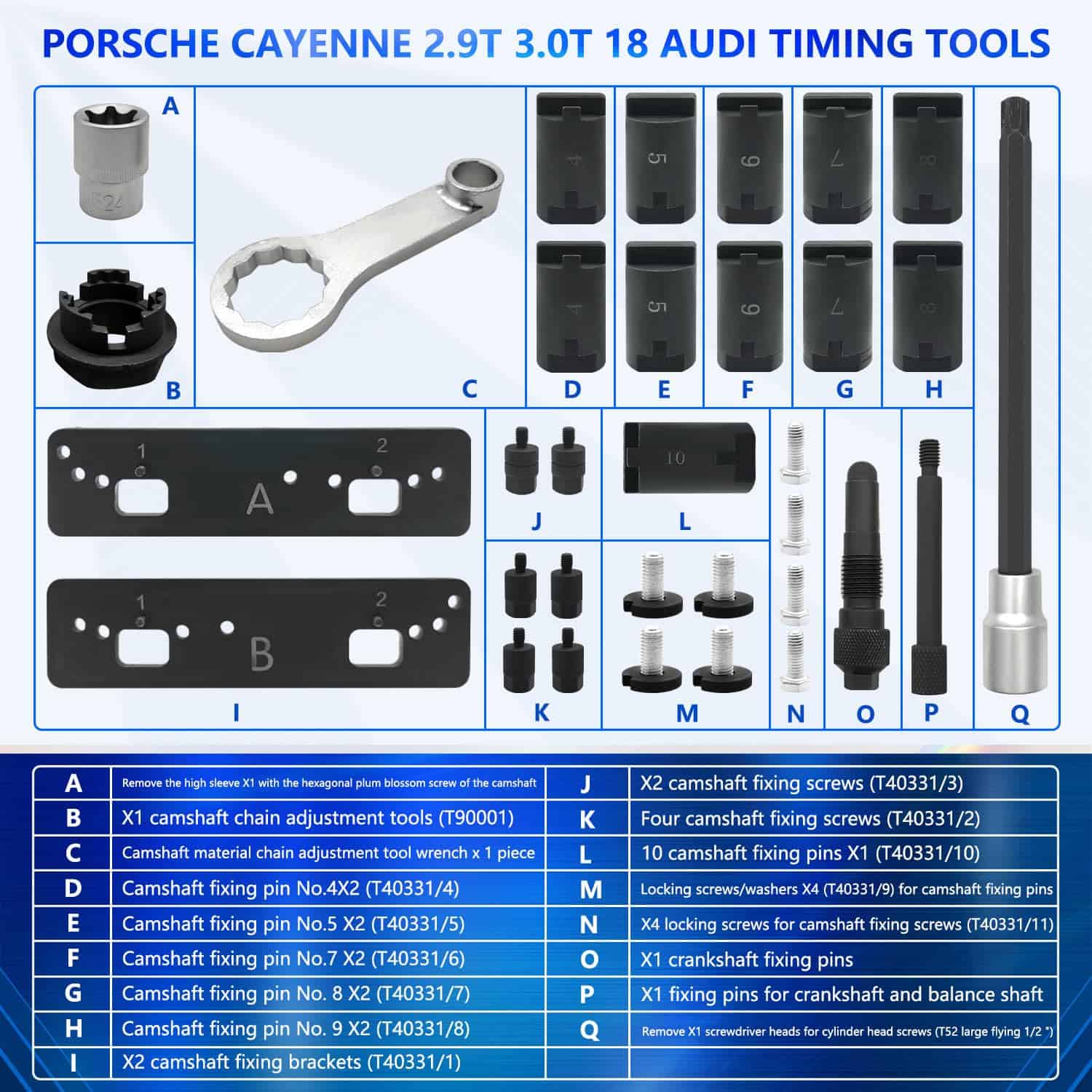 Juego de Herramientas de Bloqueo de Árbol de Levas del - Imagen 3