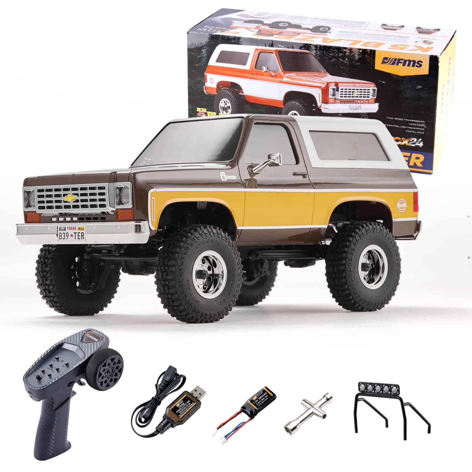Coche RC FMS 1/24 Crawler Oficialmente Licenciado Chevy K5