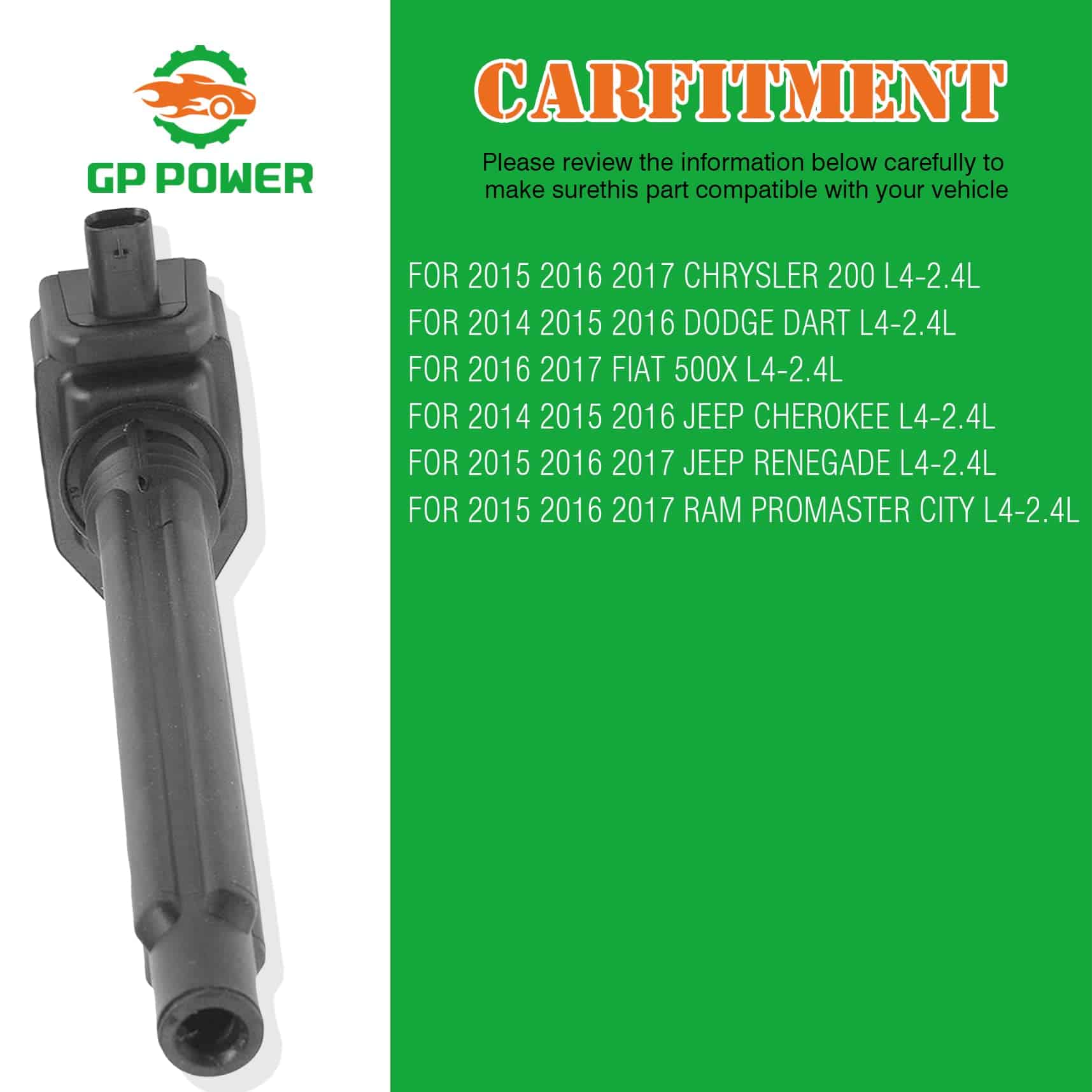 CONJUNTO DE 4 BOBINAS DE ENCENDIDO GP POWER UF751 UF754 - Imagen 5