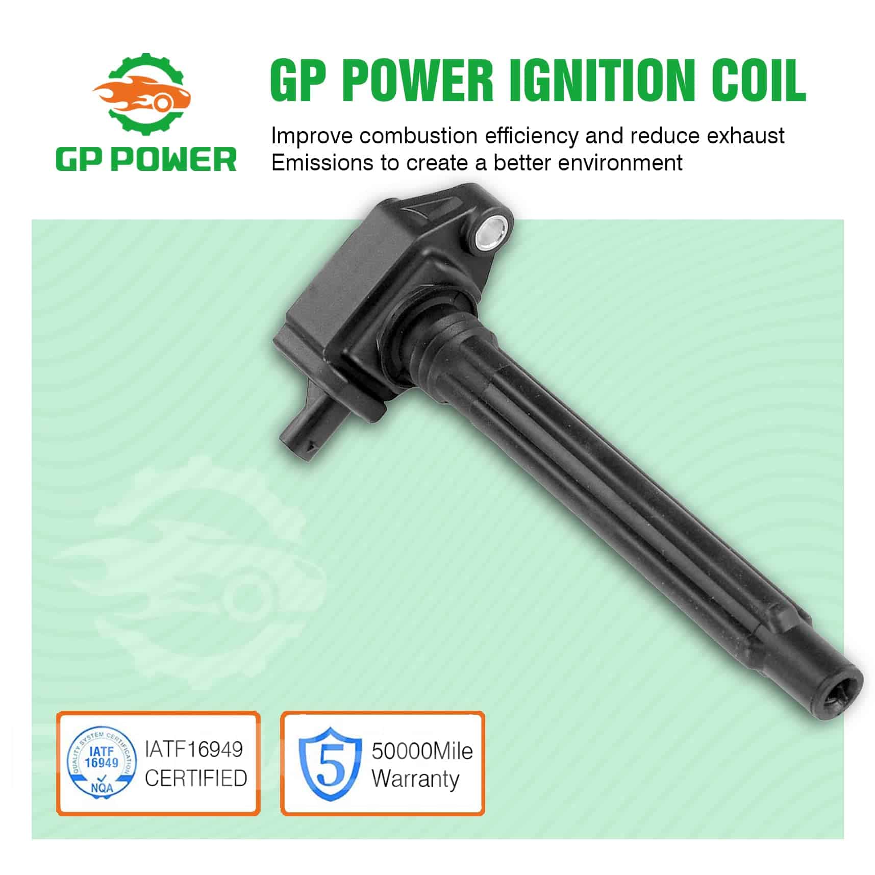 CONJUNTO DE 4 BOBINAS DE ENCENDIDO GP POWER UF751 UF754 - Imagen 7