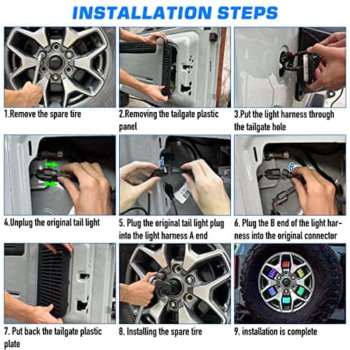 para Ford Bronco 2021-2023 Luz de freno LED de repuesto - Imagen 5