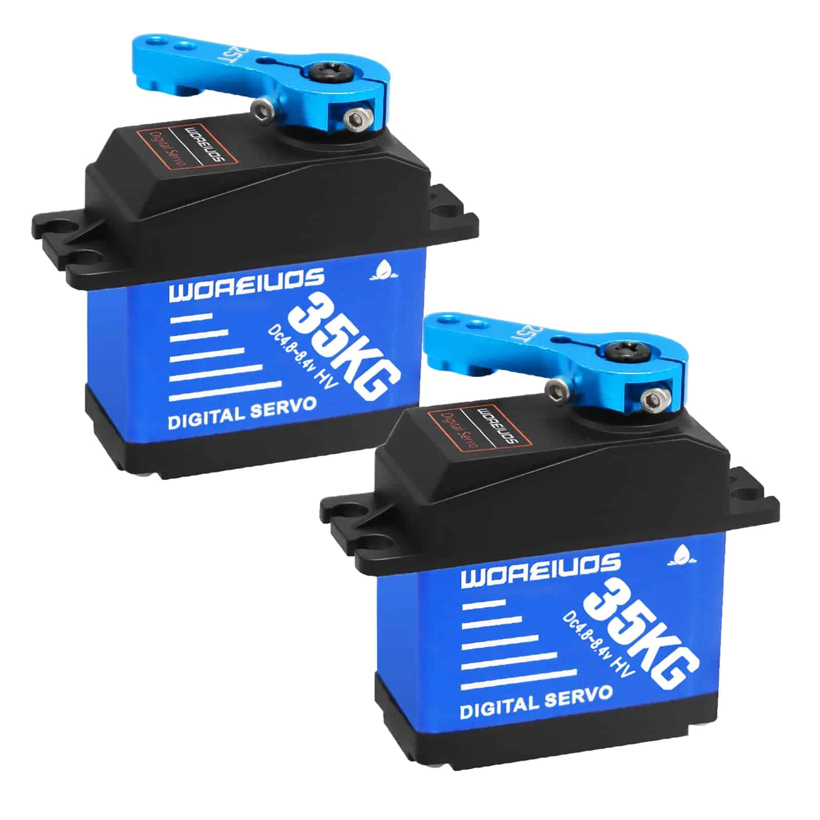 WOAEIUOS 2PCS 35KG Servo Digital RC, Servo de Metal de Alta