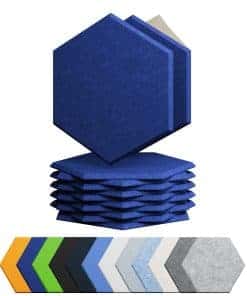 Panel Acústico Autoadhesivo Amantech 12 -Azul Telecom