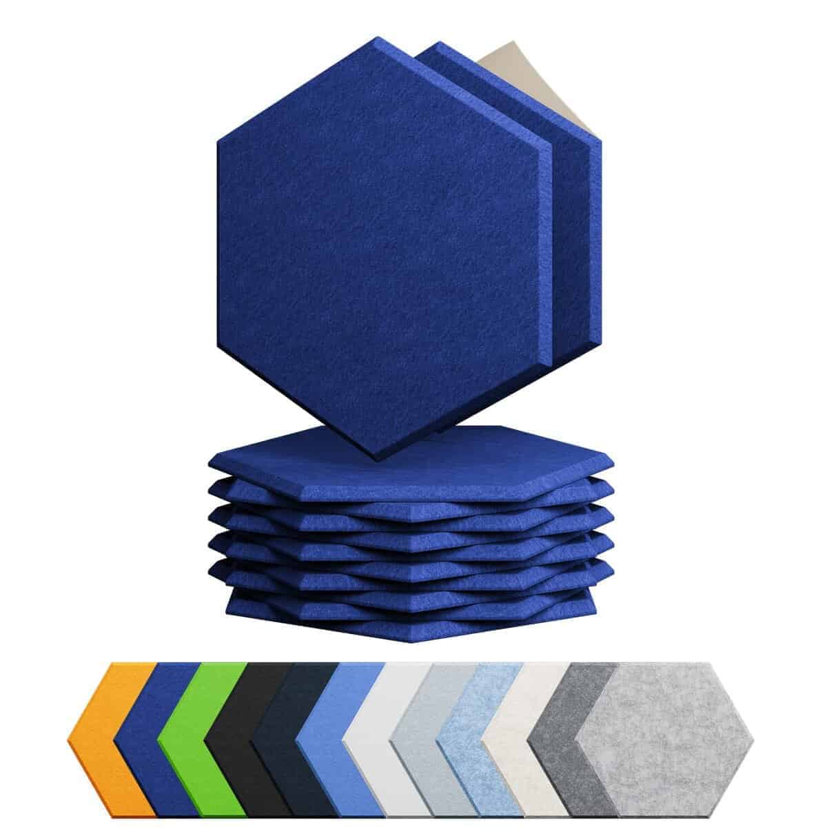 Panel Acústico Autoadhesivo Amantech 12 -Azul Telecom