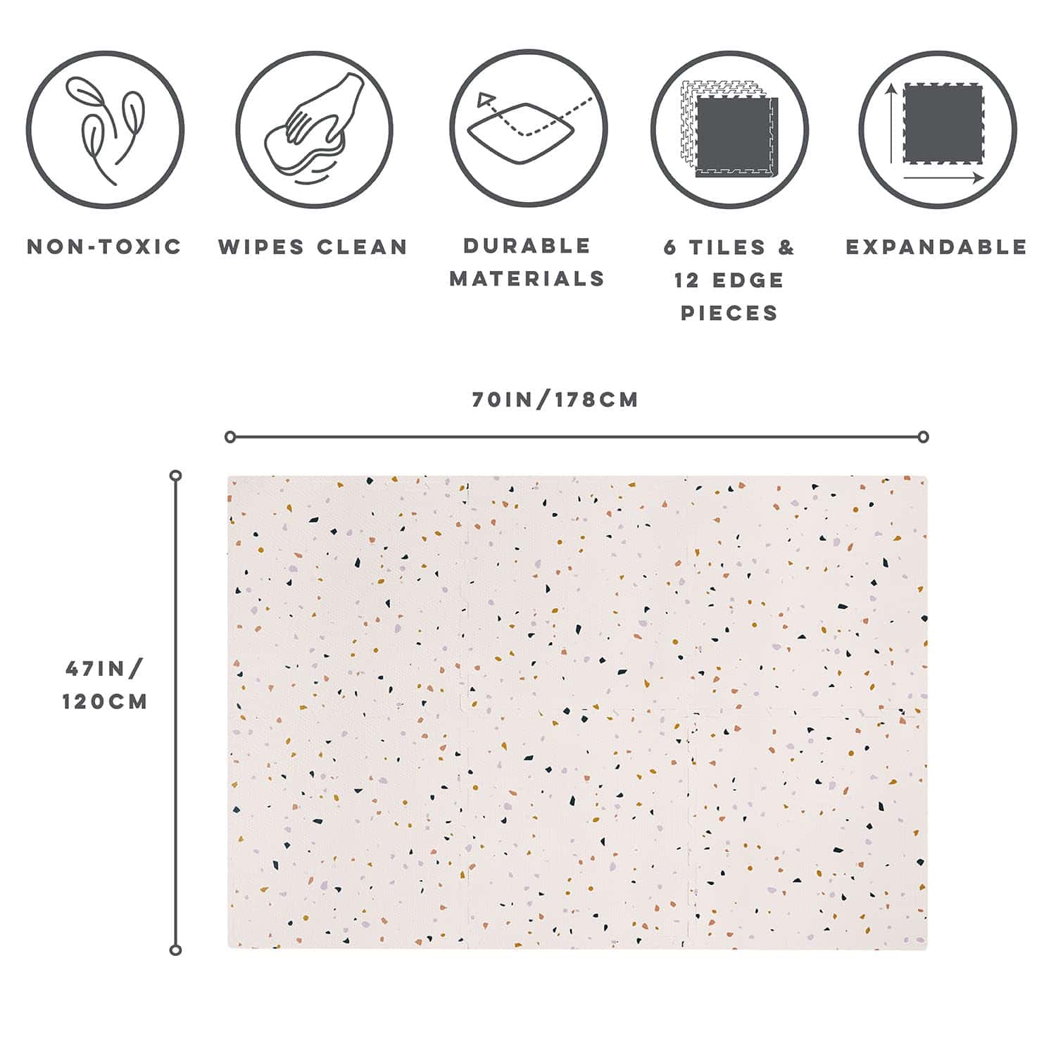 Tapete de Juego para Niños 3 Sprouts - Baldosas de Espuma - Imagen 5