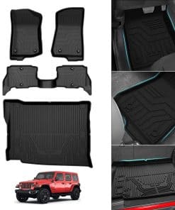 Juego de alfombrillas de carga y forros para piso para Jeep