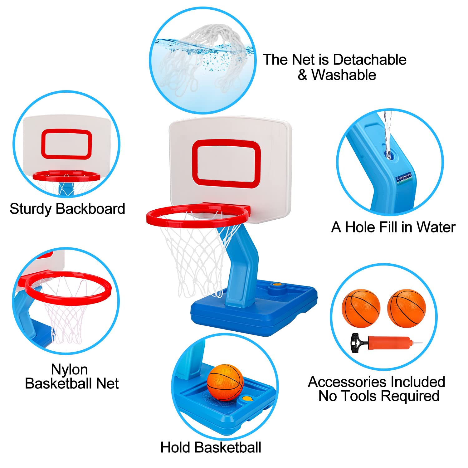 Aro de Baloncesto para Niños Pequeños en Interiores Mini - Imagen 5