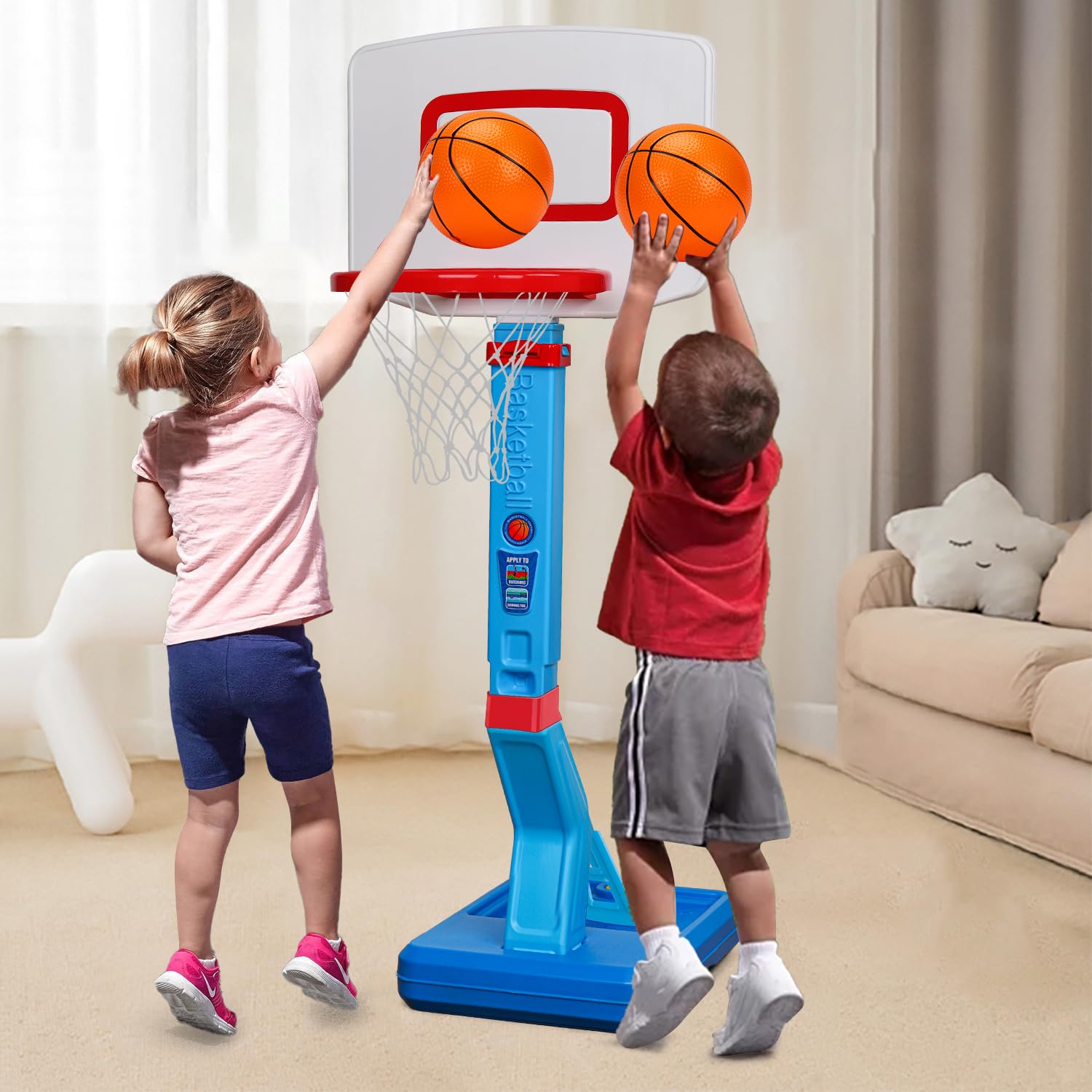Aro de Baloncesto para Niños Pequeños en Interiores Mini - Imagen 3