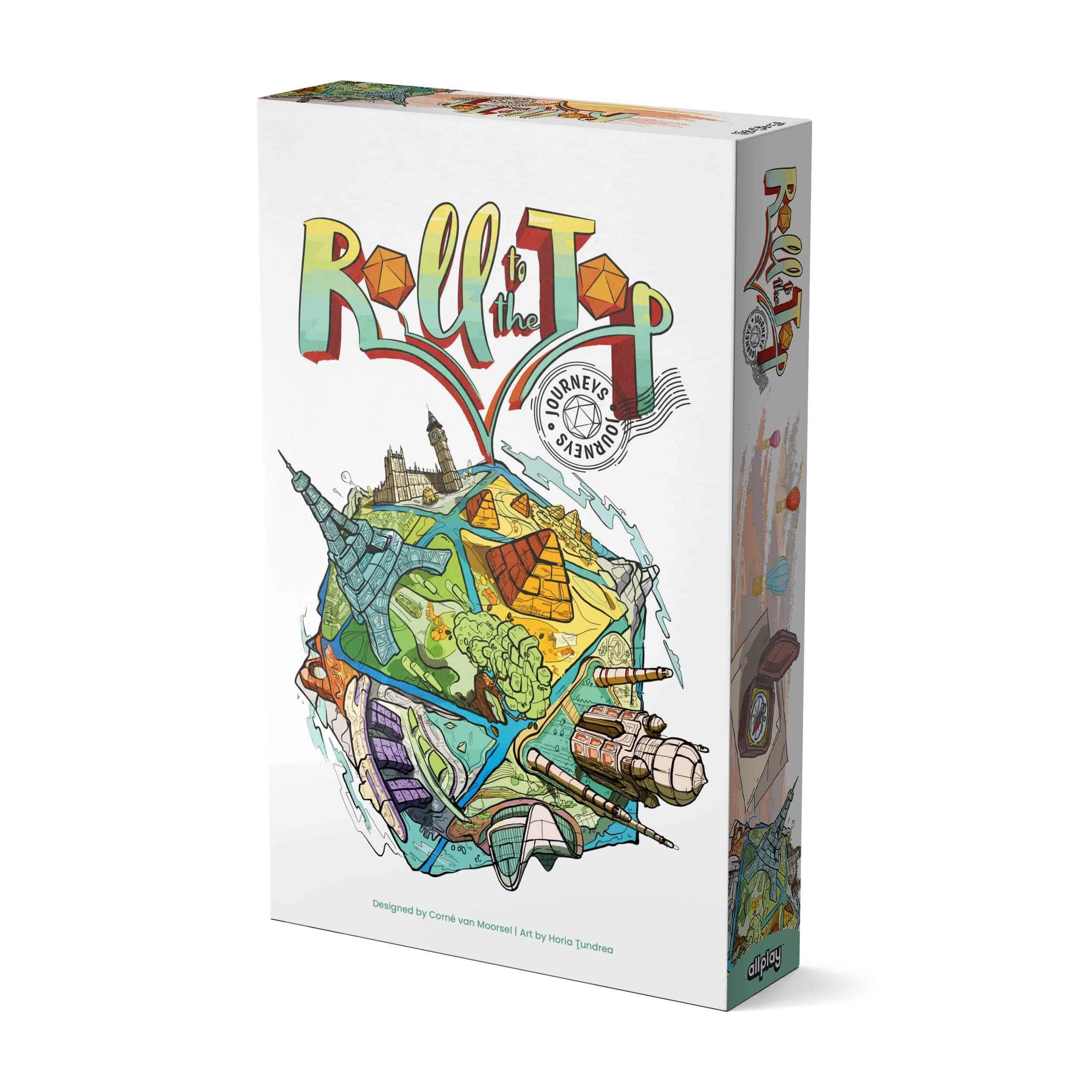 Roll to The Top - Journeys Base Game - Juego de Mesa de