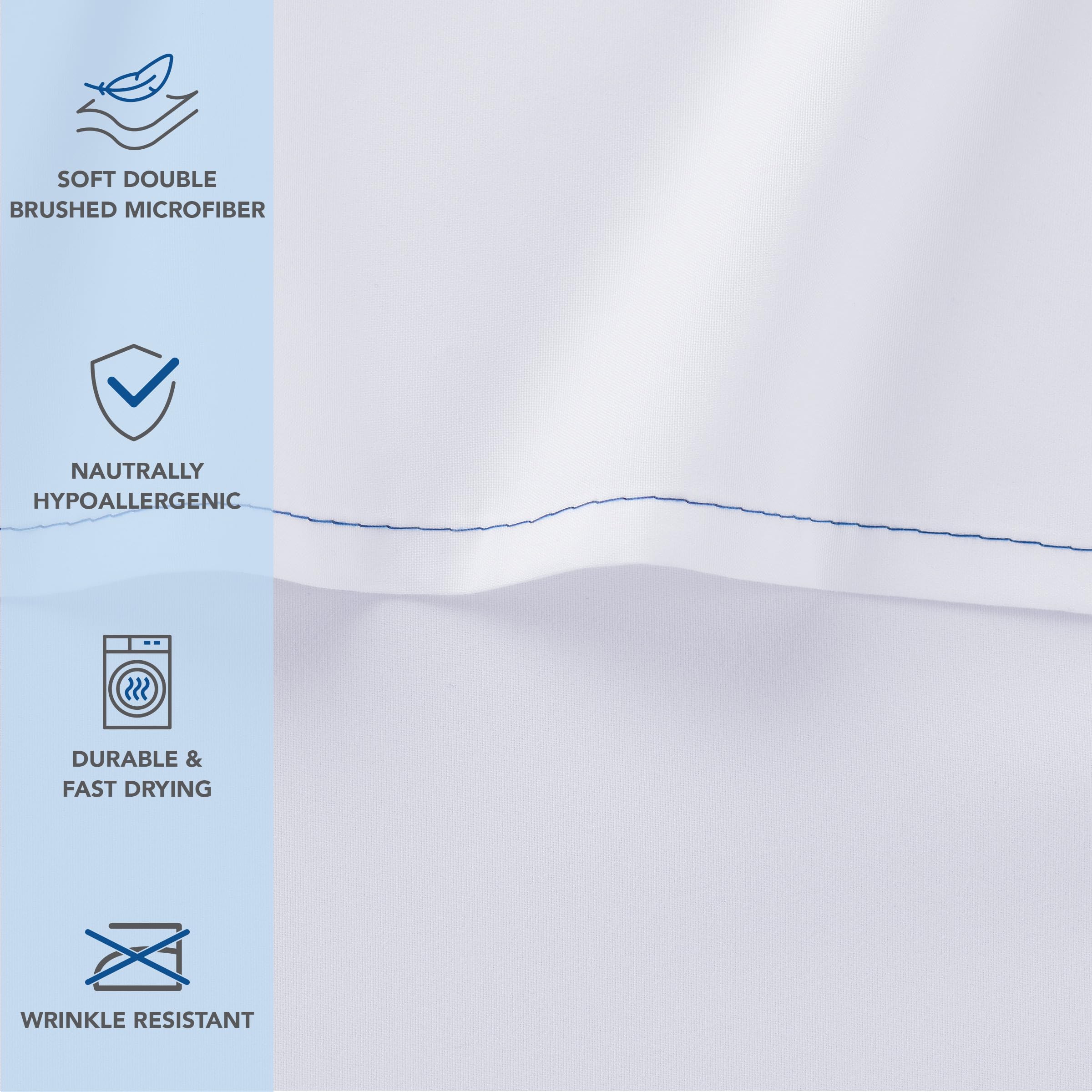 Arkwright Bulk Queen Flat Sheets - Pack of 6 - Suave - Imagen 3