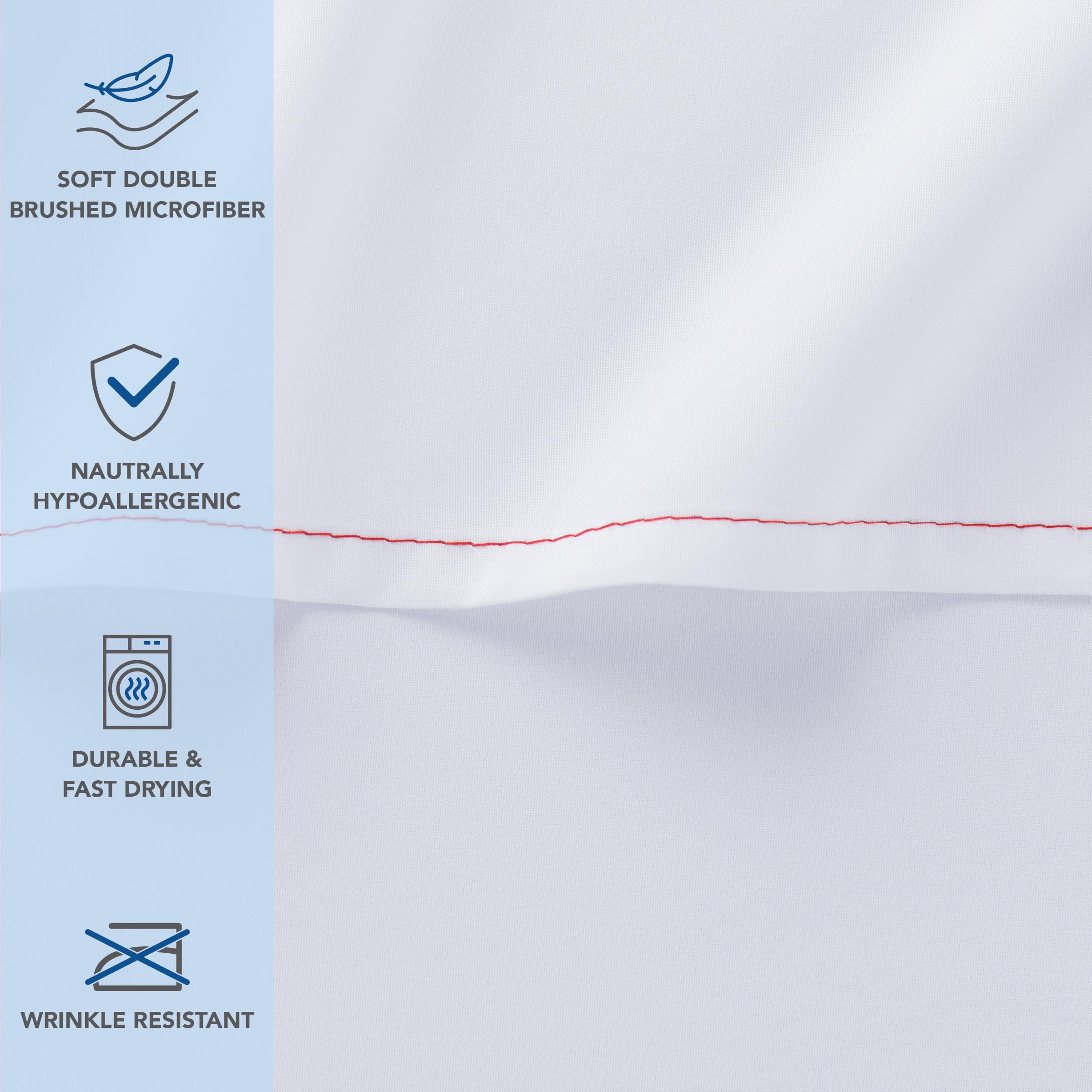 Arkwright Bulk Full Flat Sheets - Paquete de 6 - Sábana - Imagen 3