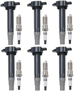 Paquete de 6 Bobinas de Encendido y Bujías de Iridio
