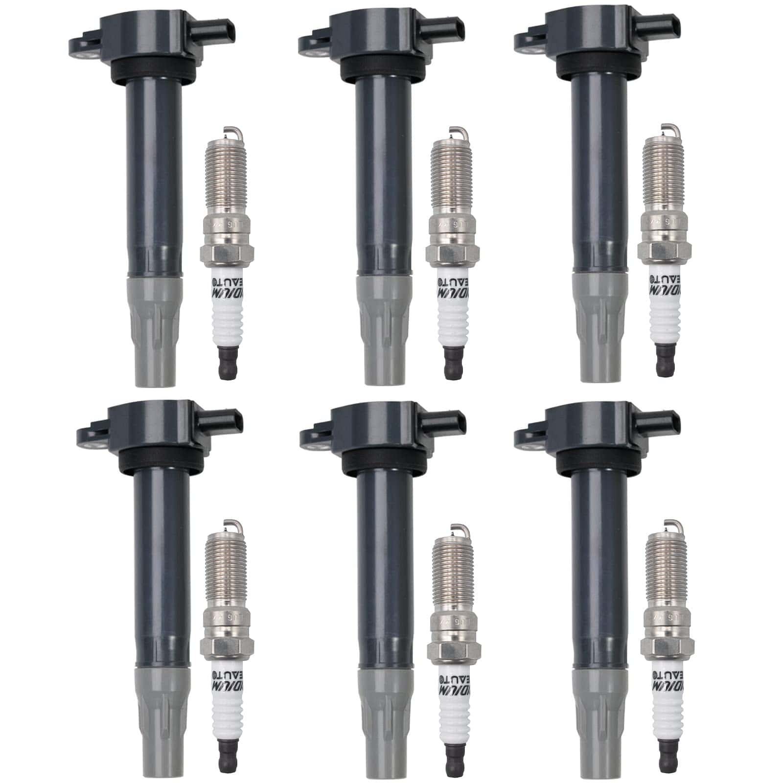 Paquete de 6 Bobinas de Encendido y Bujías de Iridio