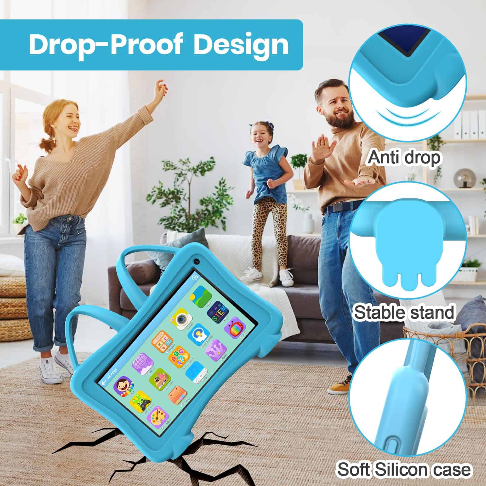 Tableta para niños de 7 pulgadas, Tableta para niños con - Imagen 7