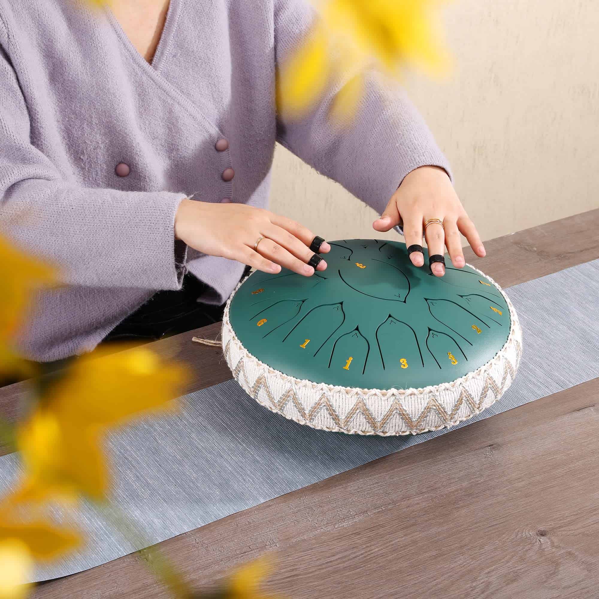 Tambores de Lengua de Acero ZXZYHFTY, 13 Pulgadas 15 Notas