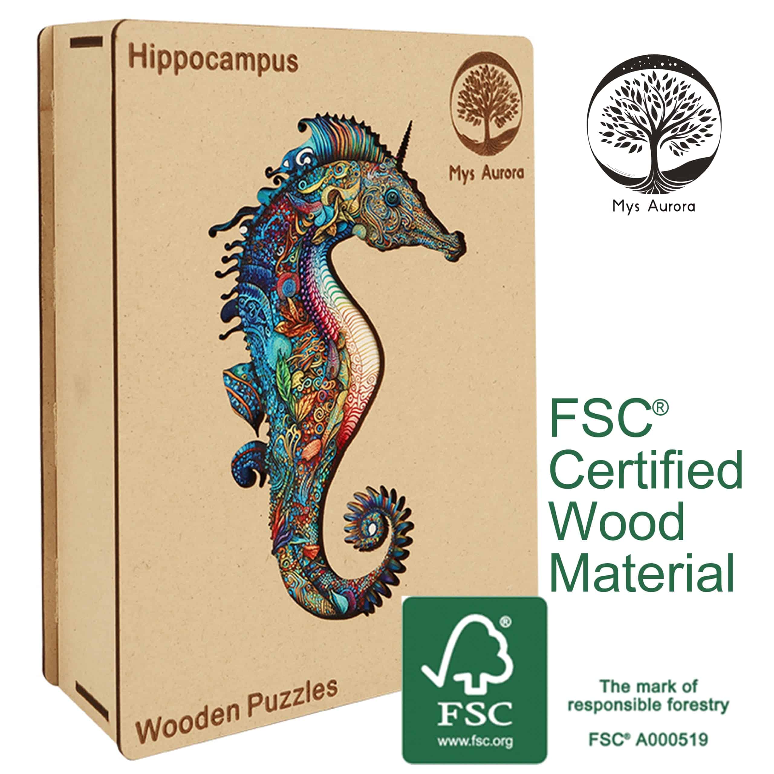 Rompecabezas de madera para adultos y niños - Forma única - - Imagen 4