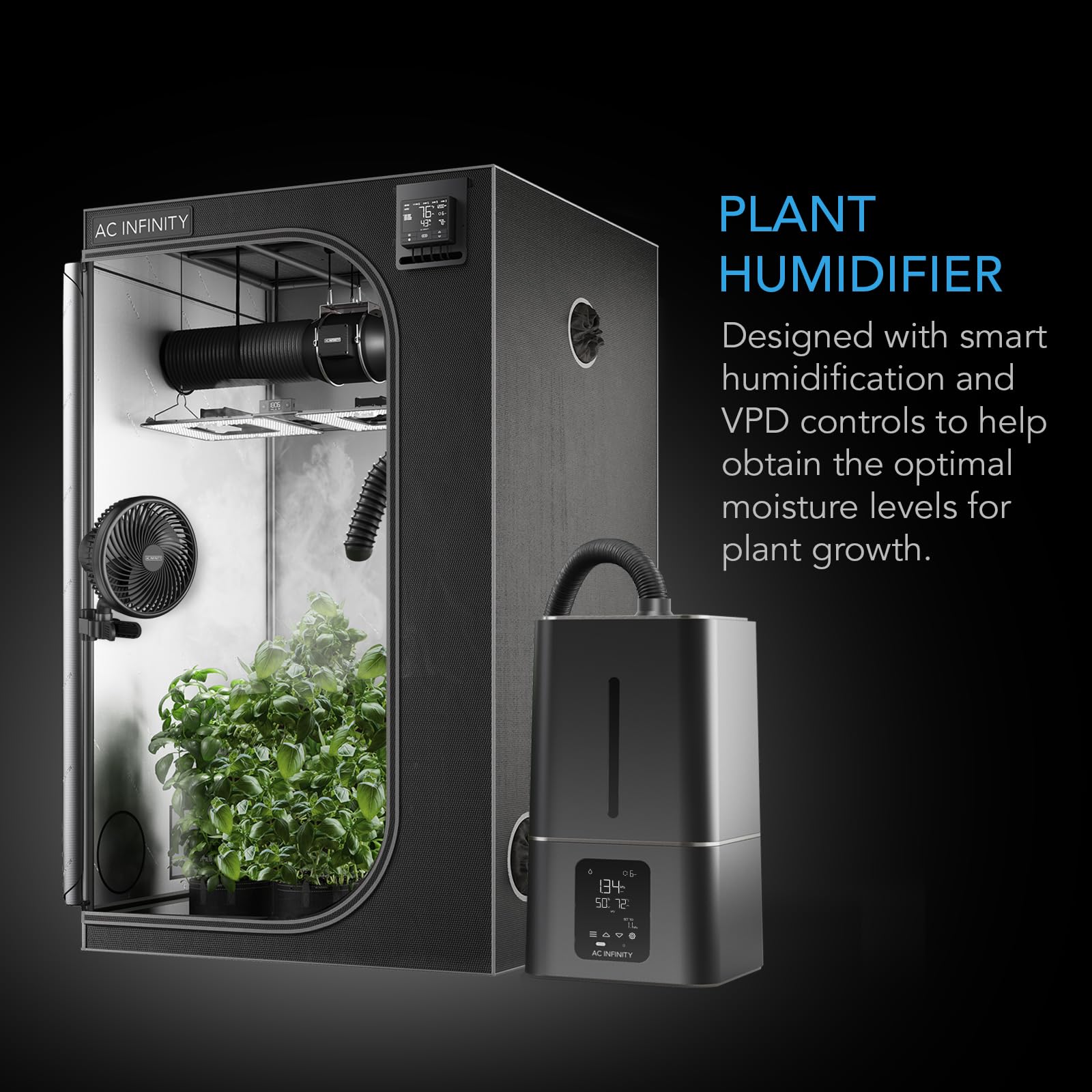 AC Infinity CLOUDFORGE T7, Humidificador de Plantas 15L con - Imagen 3
