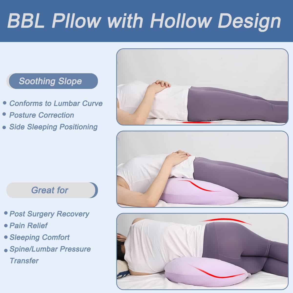 Almohada Anticelulítica Postquirúrgica BBL, Almohada BBL - Imagen 5