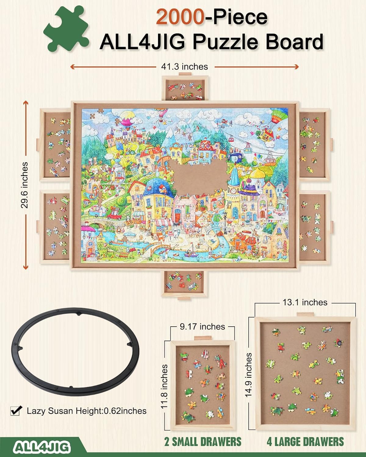 Tablero de rompecabezas giratorio ALL4JIG de -para mamá - Imagen 4