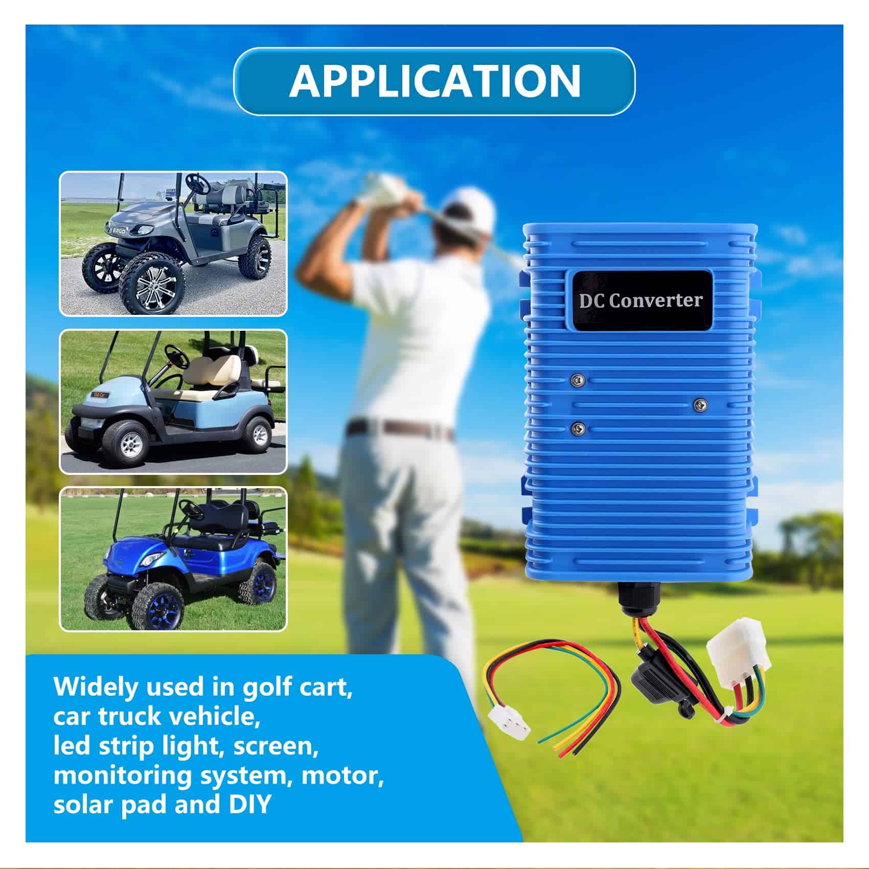 Reductor de Voltaje para Carro de Golf, Convertidor - Imagen 3