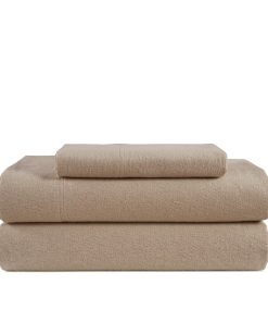 Juego de Sábanas de Franela de Algodón LANE -Taupe
