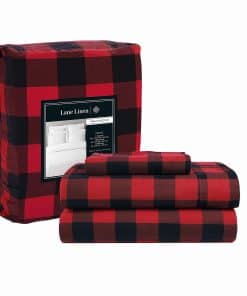 Juego de sábanas de franela Twin XL 100% algodón Lane Linen