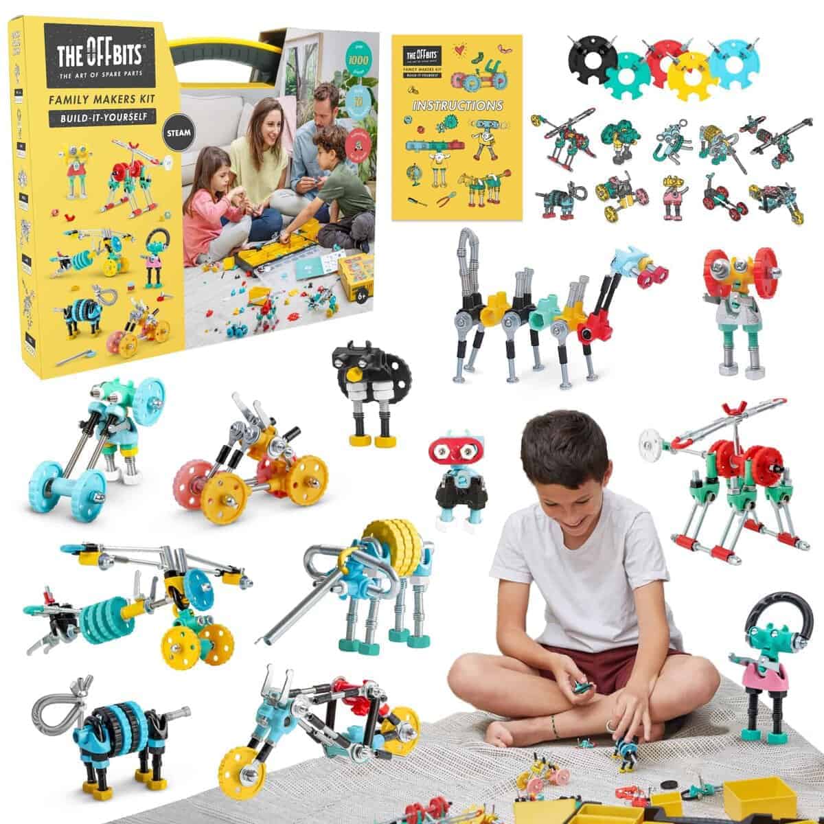 Kit de Familia Off Bits Steam Toys, Juegos Educativos de