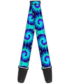 Correa de guitarra Buckle-Down, Tie Dye Swirl Purples