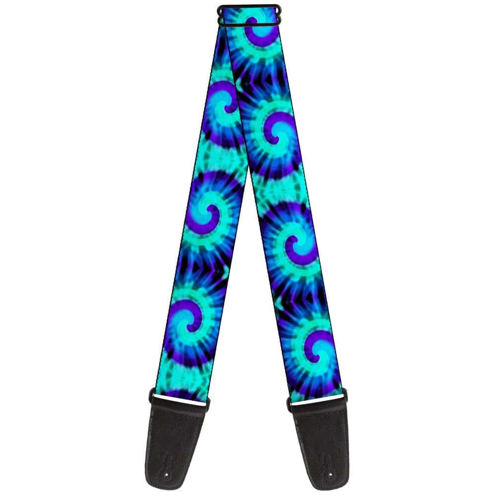 Correa de guitarra Buckle-Down, Tie Dye Swirl Purples