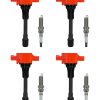 Conjunto de 4 Bobinas de Encendido Marsram UF549 y Bujía