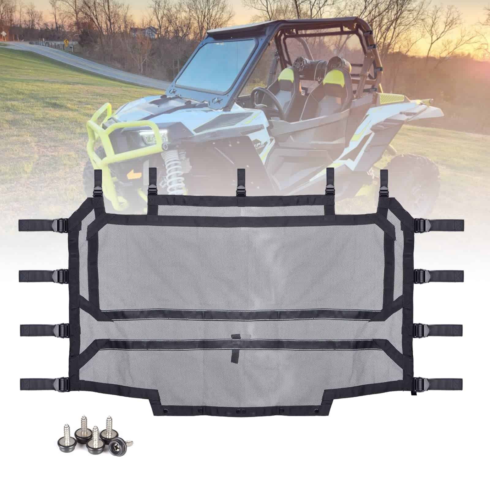 Red Trasera de Malla Goldfire para RZR XP 1000, Parasol de