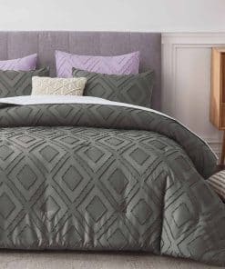 Juego de Funda nórdica FROHAUL Boho completo, Gris Material