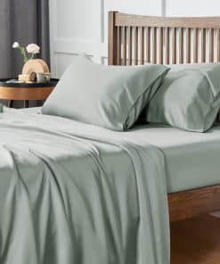 Juego de sábanas de bambú de gran tamaño CozyLux para la